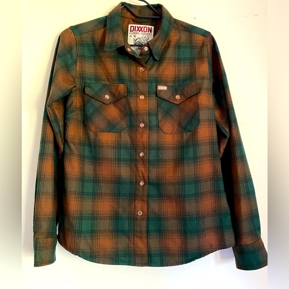 NWOT (Orig.$49) DIXXON "Widowmaker" Flannel Shirt w/Pearl Snaps - Picture 2 of 10